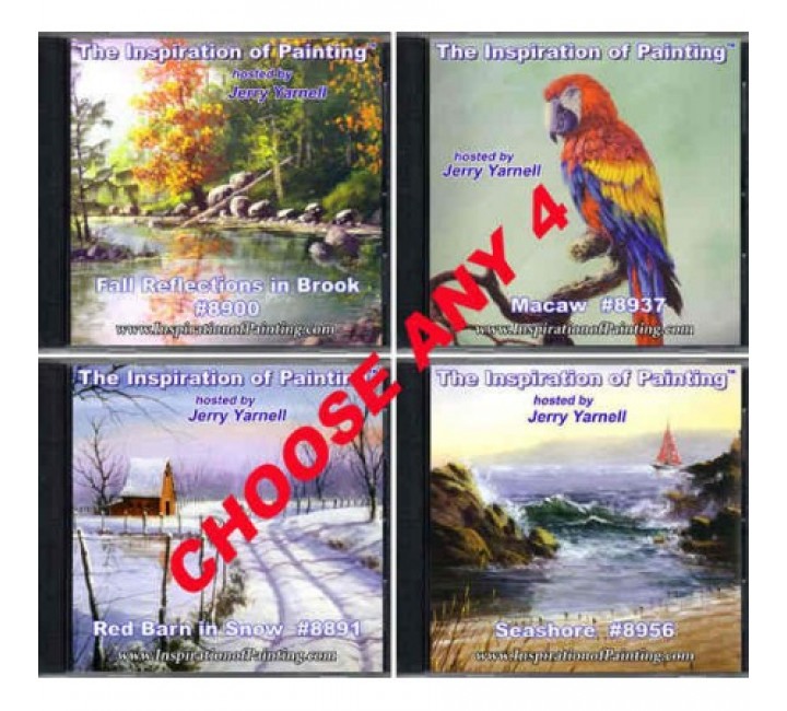 ANY 4 Jerry Yarnell Inspiration of Painting art dvds